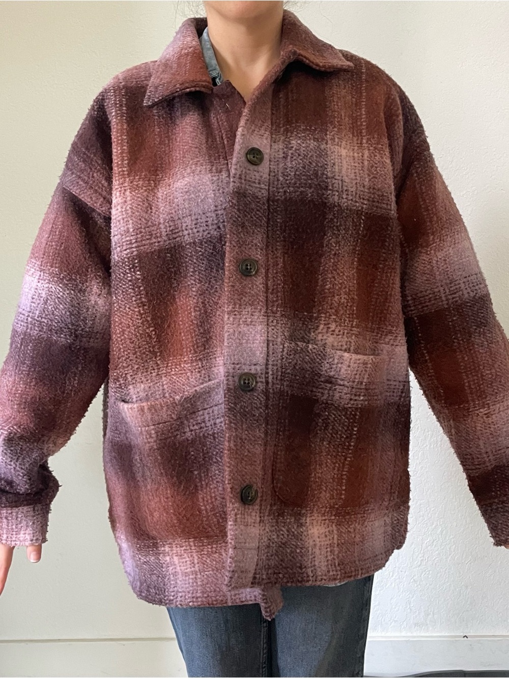 Madewell Plaid Button-Up Jacket